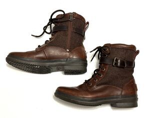 UGG Kesey Chestnut Brown Waterproof Shearling Lined Boot US 6 / EU 37 / UK 4.5